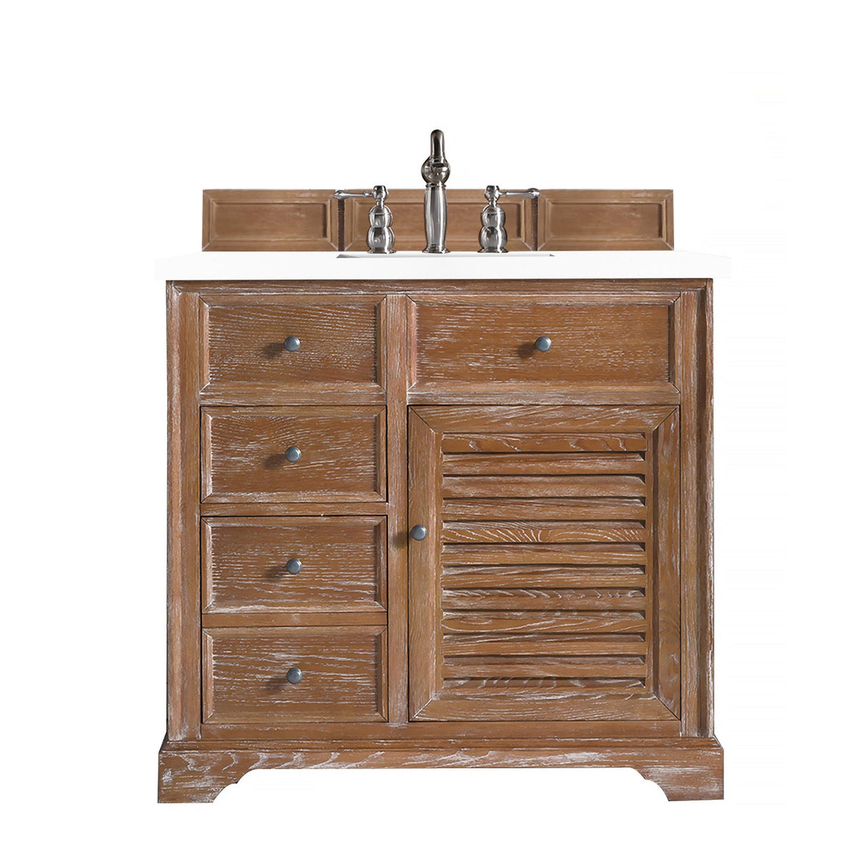 James Martin Vanities Savannah 36" Driftwood Single Vanity - 238-104-5511-3AF