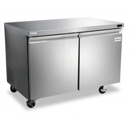 Omcan 47" Double Door Undercounter Refrigerator - 12 Cu Ft - Omcan-50056