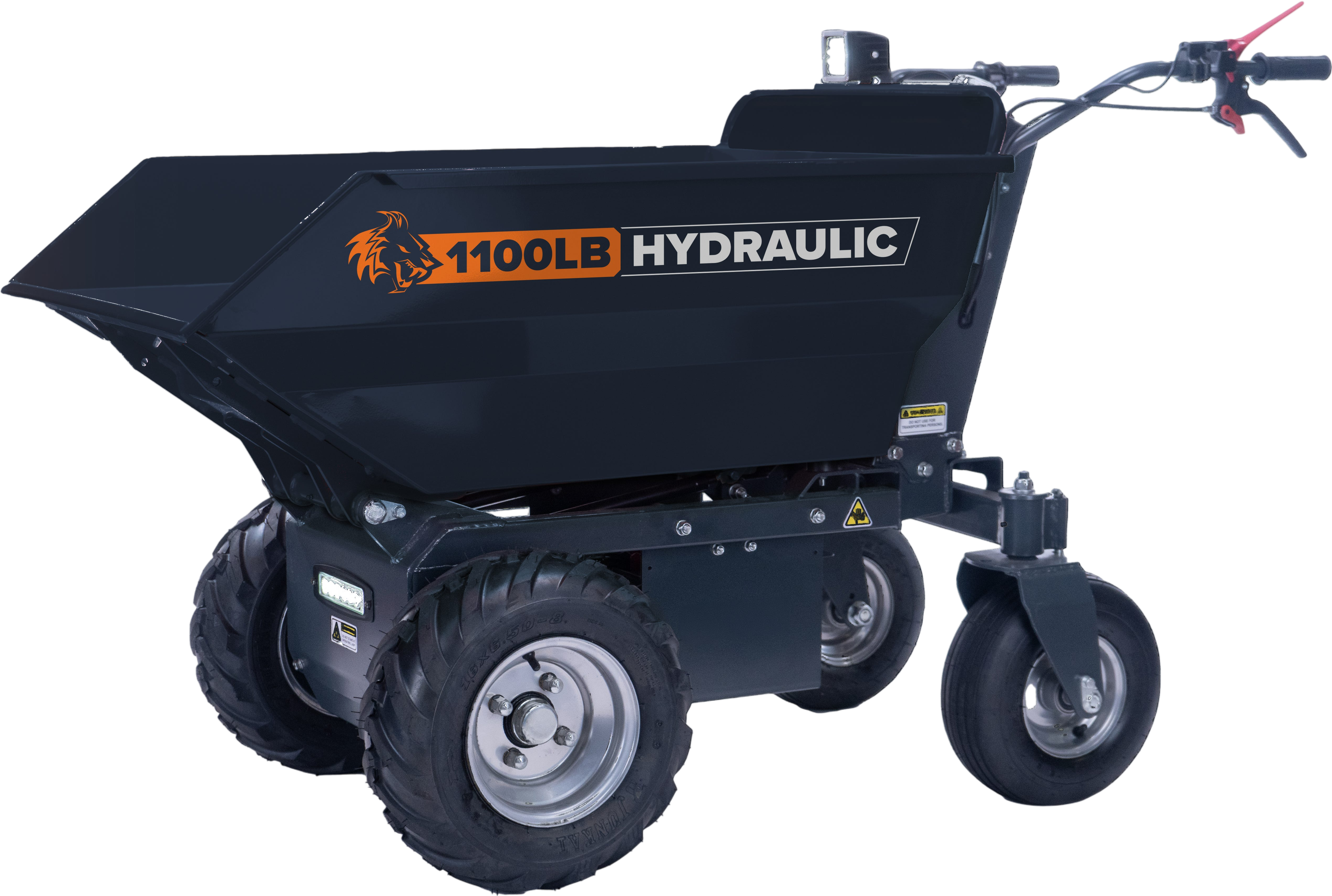 DK2 OPD812 Electric Dump Cart Self-Driving 8 cu. ft. 1100 lbs Capacity 12V New - OPD812