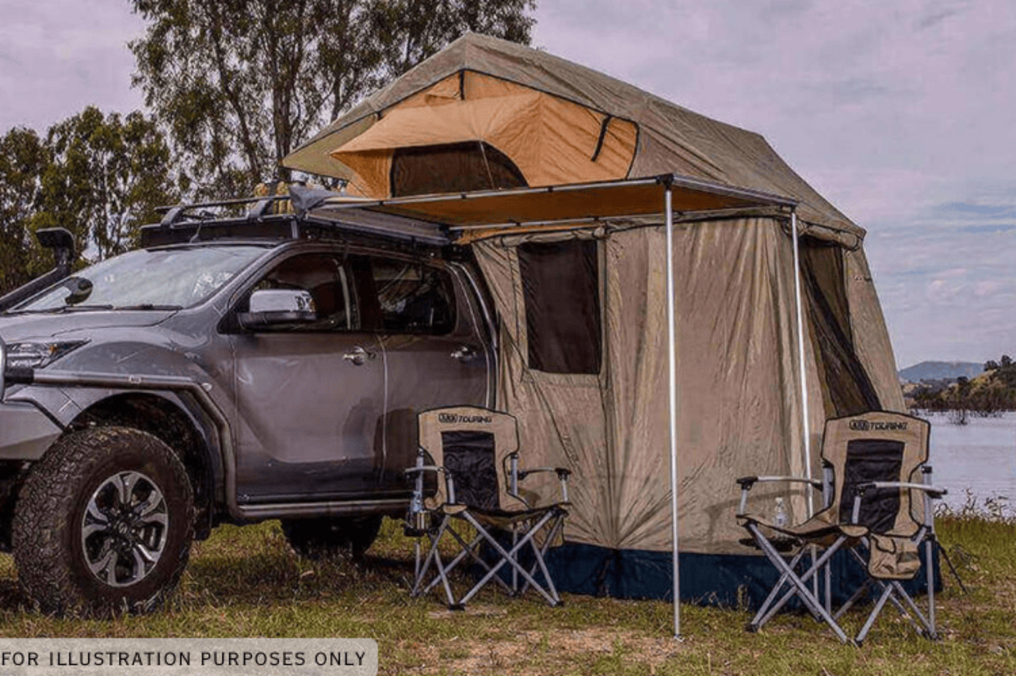 2019 Chevy Silverado 2500HD Overland Adventure Kit -  Fab Fours + Warn Winch + Truxedo Rack + ARB Rooftop Tent