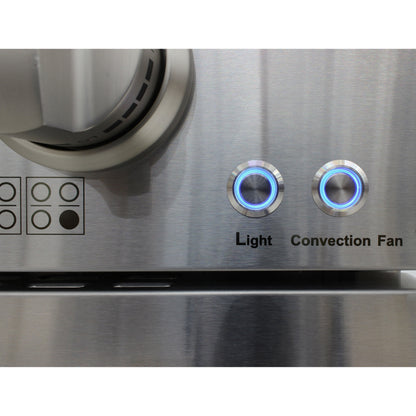 Vinotemp 48" Double Oven Gas Range, in Stainless Steel - BR-48SSGG