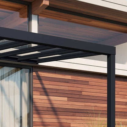 Palram - Canopia | Stockholm 11x12 ft Patio Cover - Gray/Clear -HG9451