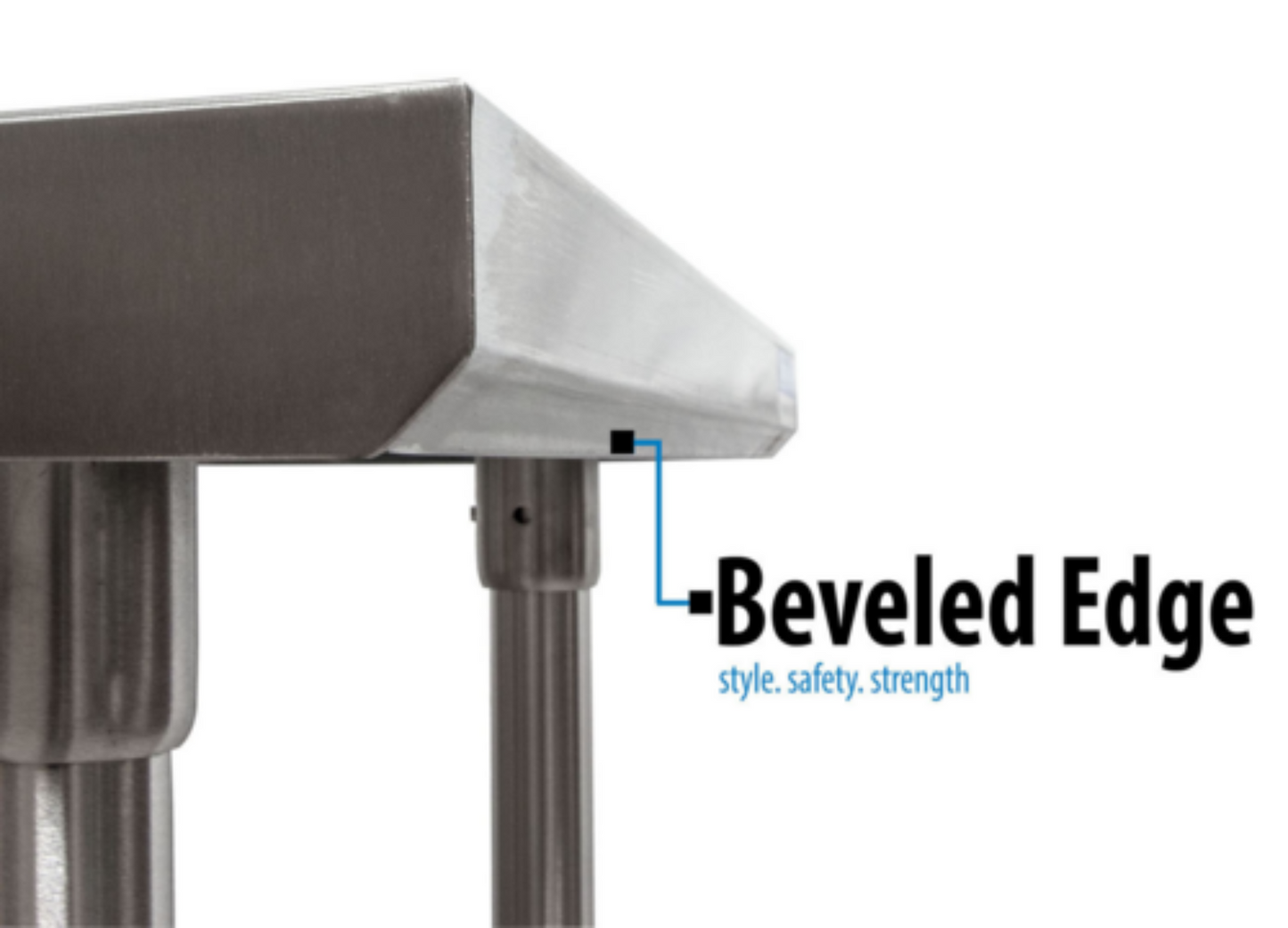 BK Resources Stainless Steel Prep Tables - QVTR5OB-3030