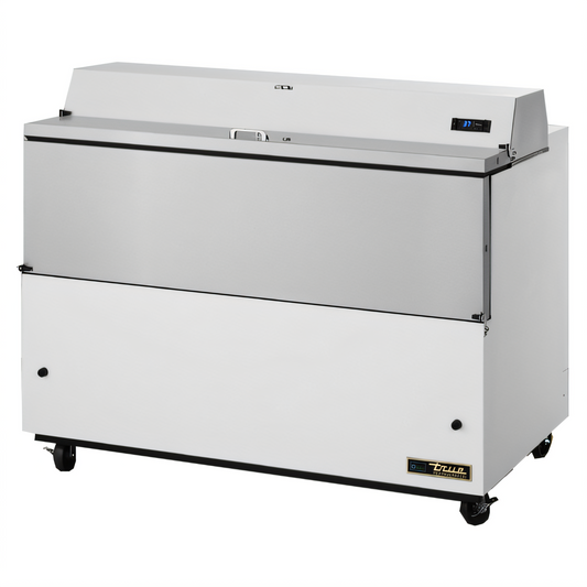 True Mfg True TMC-58-S-HC Mobile School Milk Cooler, Forced-Air, 16-Crate Capacity, Stainless Steel - TMC-58-S-HC