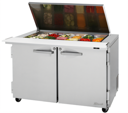 Turbo Air PST-48-18-N-FL PRO Refrigerated Prep Tables - PST-48-18-N-FL