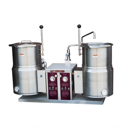 Structural Concepts Southbend Steam Twin Tilting Countertop Electric Kettle, 2 x 12 Gallon, 2/3 Jacket - KECT-12-2