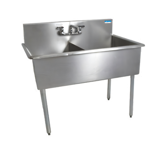 BK Resources BK8BS-2-24-12 Compartment Sinks - BK8BS-2-24-12