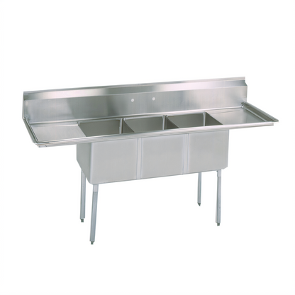 BK Resources BKS-3-1620-14-18T Compartment Sinks - BKS-3-1620-14-18T