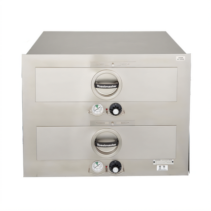Structural Concepts Toastmaster 3B84AT72 Built-In Dual Drawer Food Warming Drawer with Thermostatic Controls - 3B84AT72