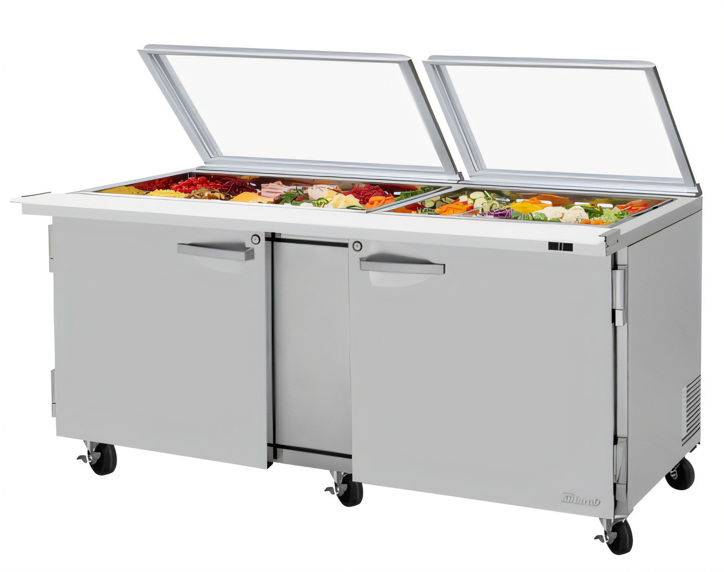 Turbo Air PST-72-30-N-GL PRO Refrigerated Prep Tables - PST-72-30-N-GL