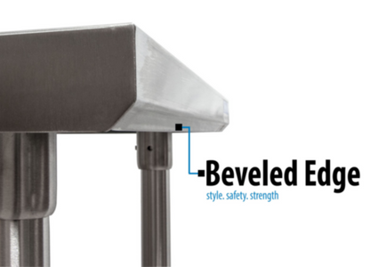BK Resources QVTR5-3024 Stainless Steel Prep Tables