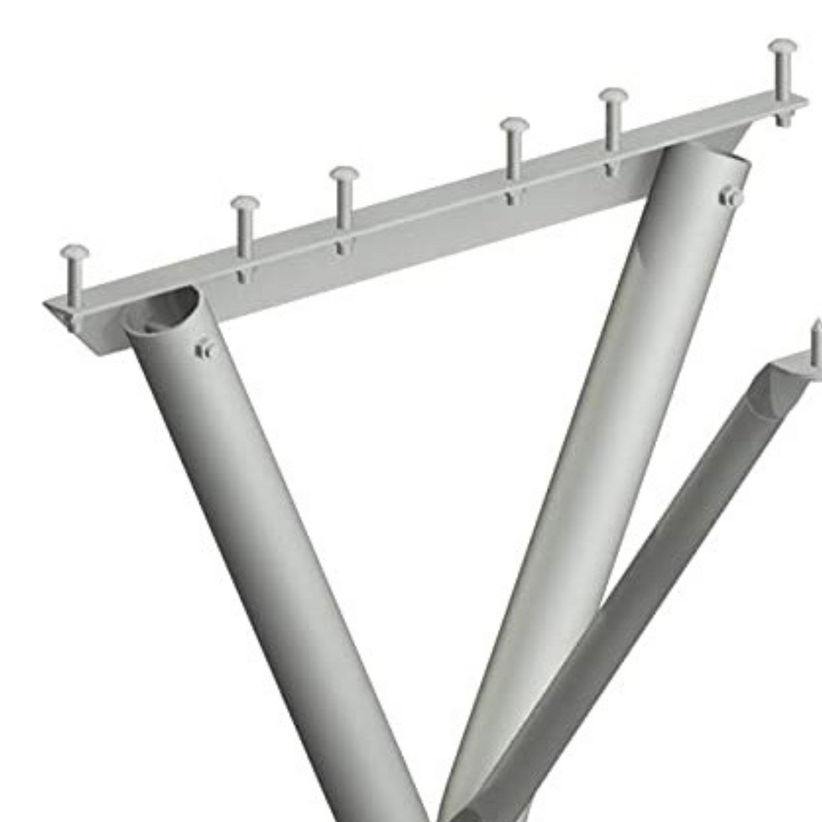 Pilot Rock 2 Pack 6'/8' Outdoor Steel Non Tip Picnic Table Leg Kits (Frame Only) - 415897