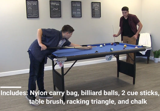 Hathaway Fairmont 6ft Portable Pool Table - BG2574