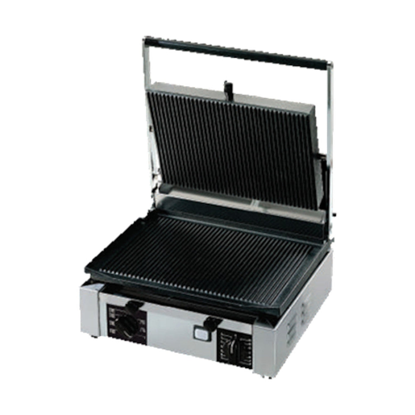 Univex PPRESS2F Double Countertop Panini Press with Smooth Cast Iron Plates - UVPPRESS2F