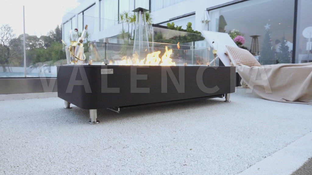 Elementi Plus Valencia Porcelain Top Fire Table