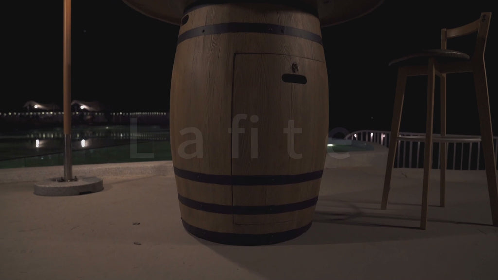 Elementi Lafite Barrel Fire Table