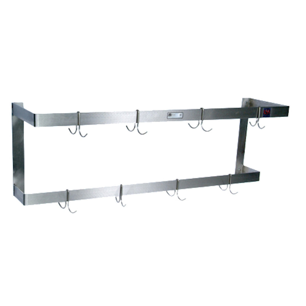 John Boos PRW23 Wall Mount 72" Double Bar Pot Rack - JBPRW23