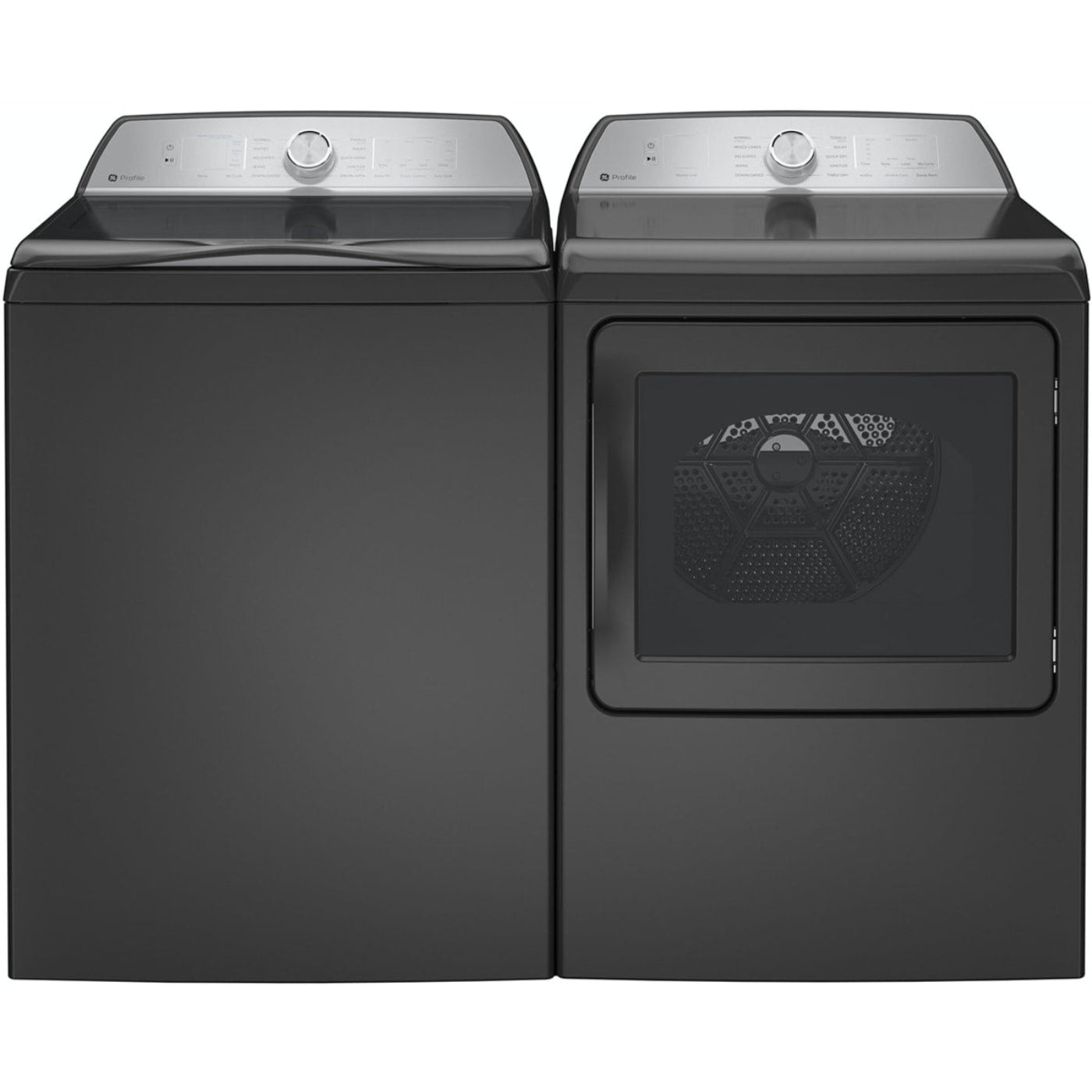 GE Appliances  Profile 28 Inch Top Load Smart Washer & GE Profile 27 Inch Gas Dryer - PTW600BPRDG