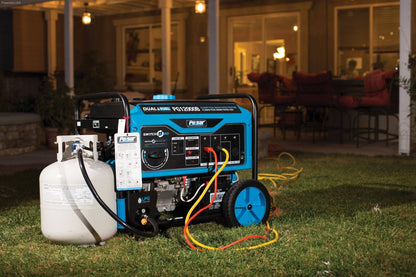 Pulsar 12000 Watt Generator - Dual Fuel Portable with Electric Start and Switch & Go Technology - PowerGen USA