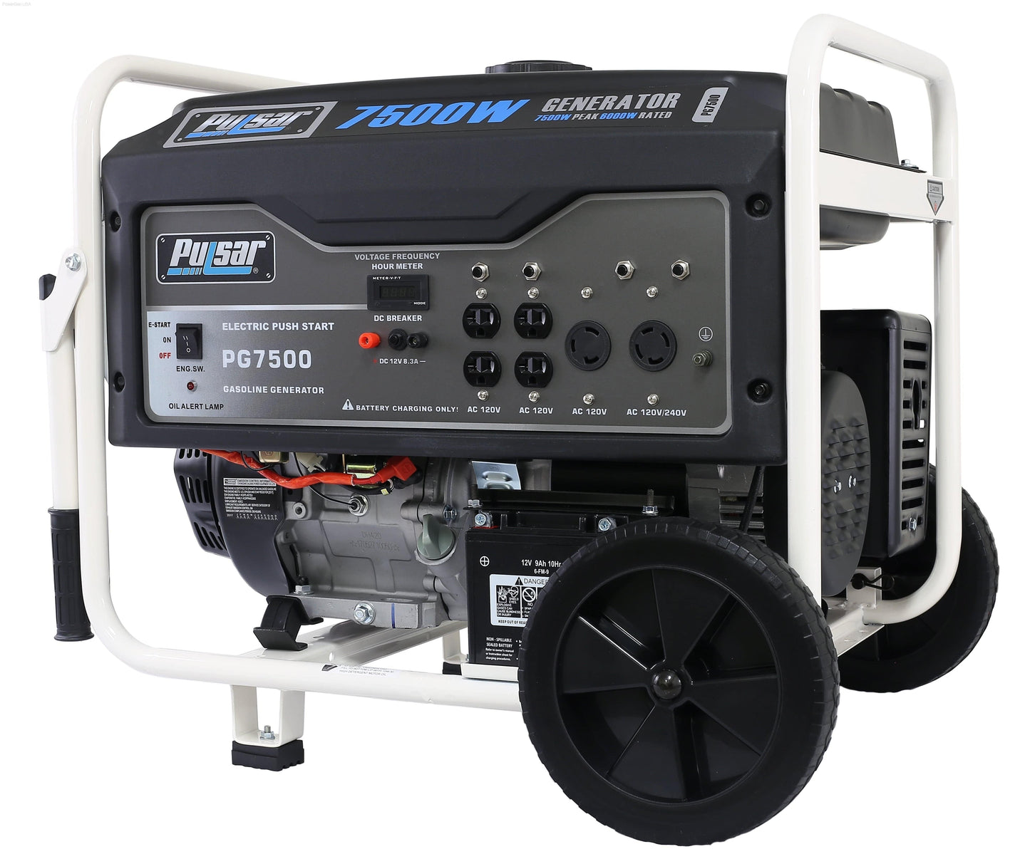 Pulsar PG7500-7500W Generator RATED 6000W - PowerGen USA