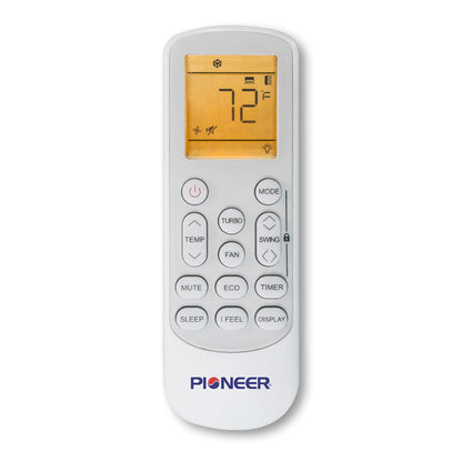Pioneer Diamante Ultra 12,000 BTU 23 SEER2 Ductless Mini-Split Inverter++ Energy-Star Wi-Fi Air Conditioner Heat Pump Full Set 230V with 16 Ft. Kit - WYT012GLFI22RL