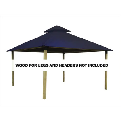 GREE Riverstone Industries ACACIA AGK12-SD 12 sq. ft. Gazebo Roof Framing And Mounting Kit with Sundura Canopy