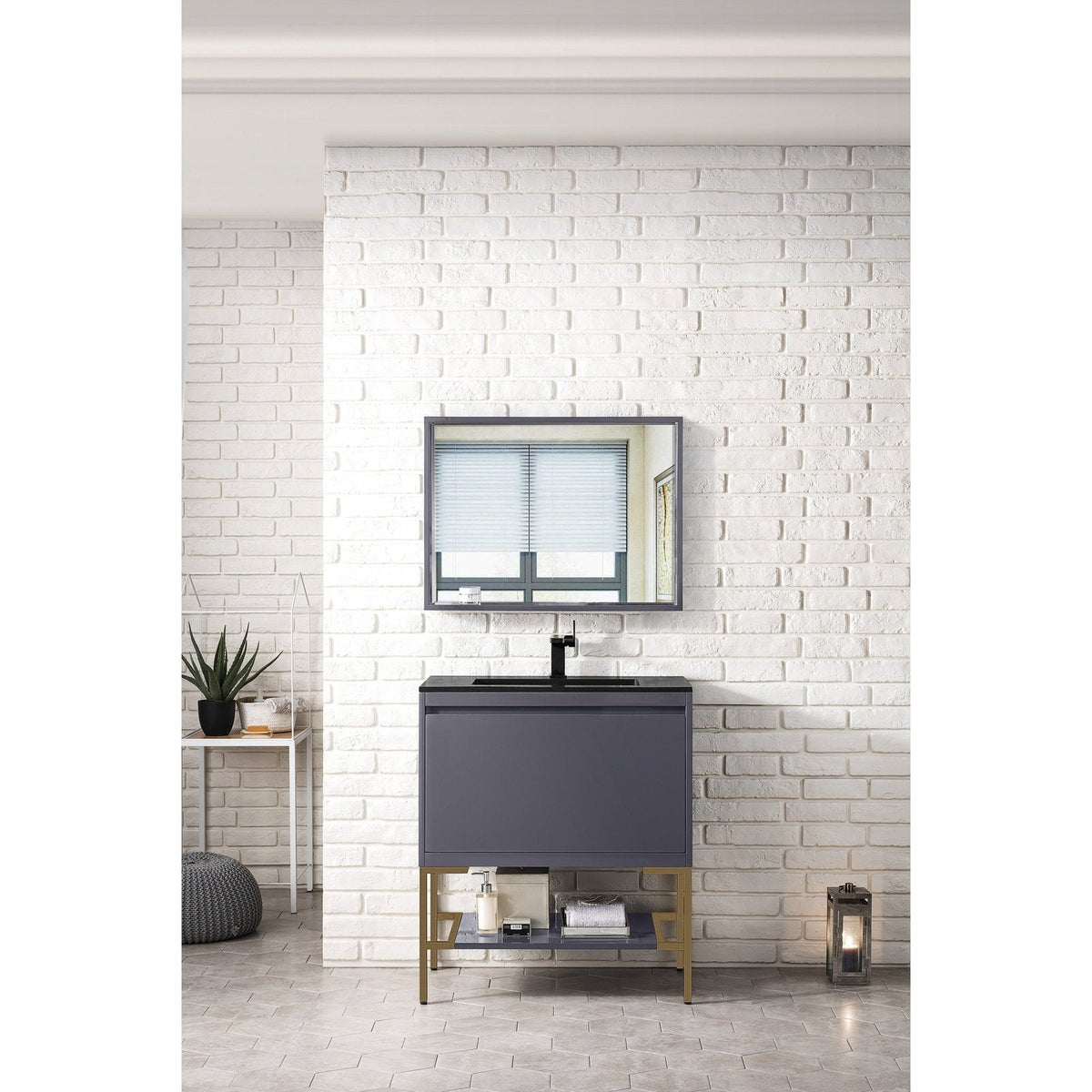 James Martin Vanities Milan 31.5" Single Vanity Cabinet - 801V31.5GWRGDCHB