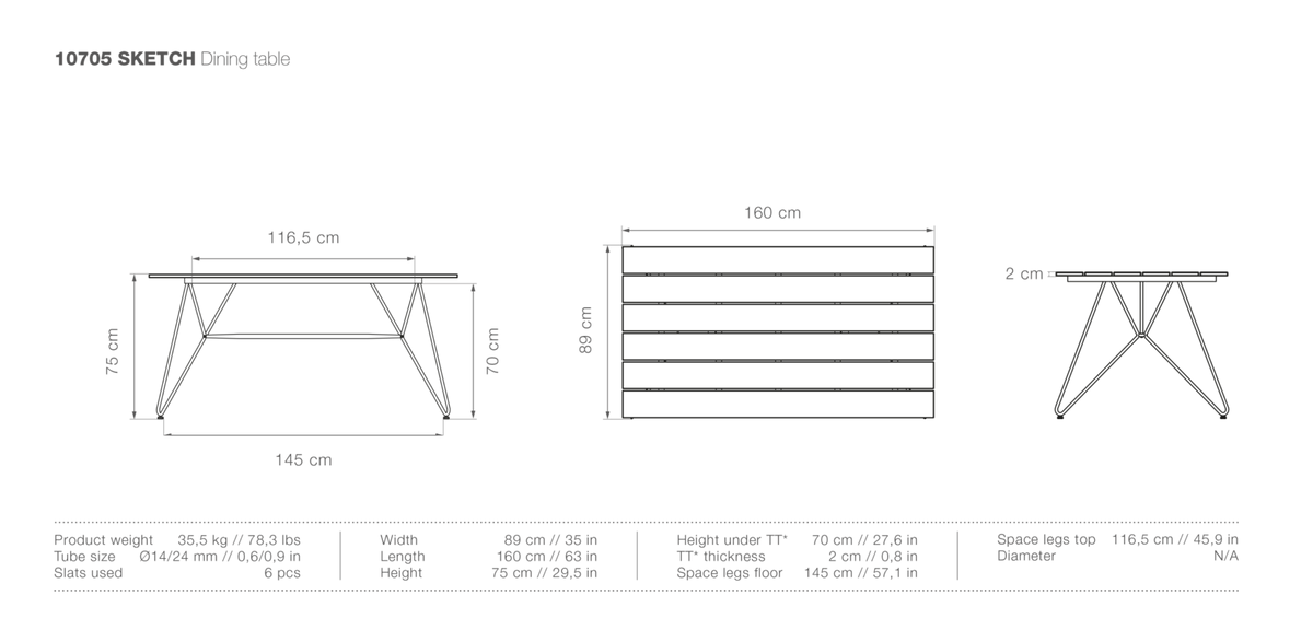 HOUE SKETCH Outdoor Dining Table - Procure Décor