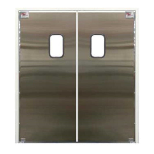 Curtron SPD-30-SS-DBL-7284 72" x 84" Service-Pro Series 30 Double Swing Door - CUSPD30SSDBL7284