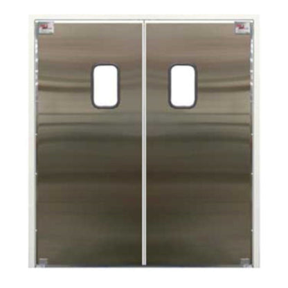 Curtron SPD-30-SS-DBL-9696 96" x 96" Service-Pro Series 30 Double Swing Door - CUSPD30SSDBL9696