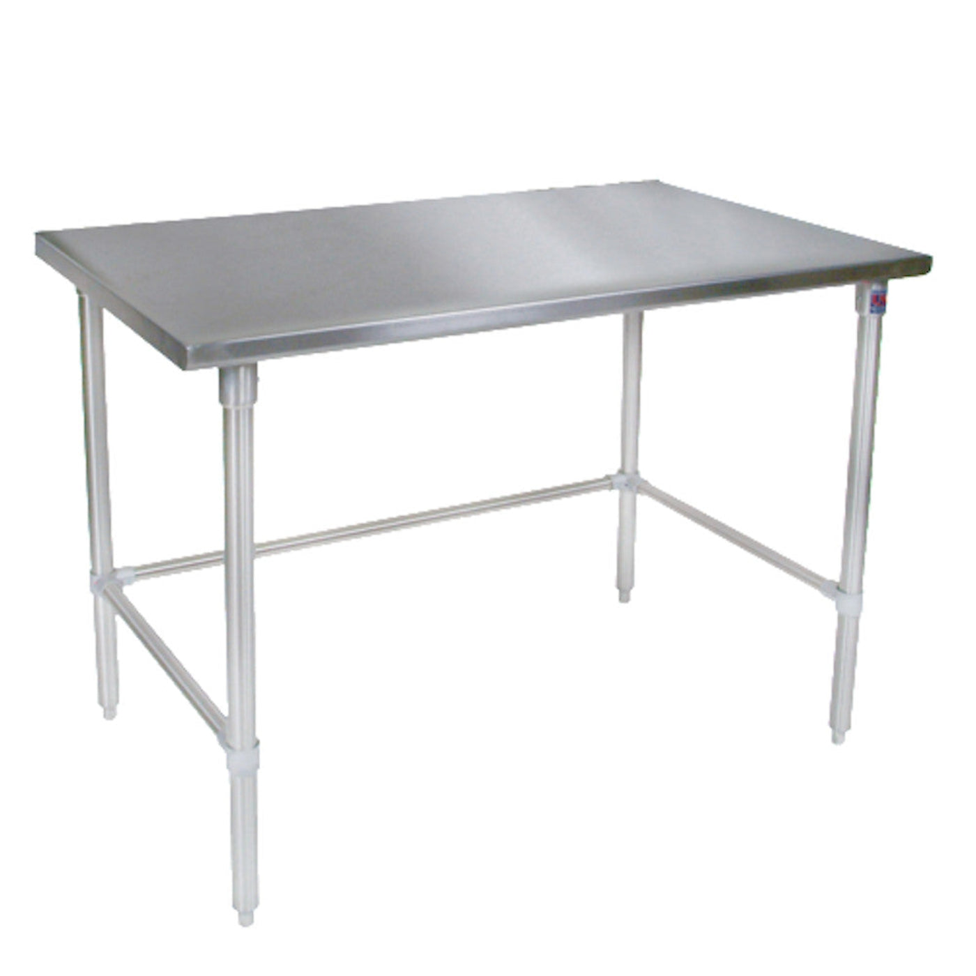 John Boos ST6-3060SBK Open Base 60"W x 30"D Stainless Steel Work Table - JBST63060SBK