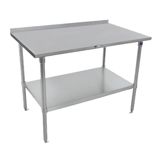 John Boos ST6R1.5-3030SSK Stainless Steel 30" W x 30" D Work Table - JBST6R153030SSK
