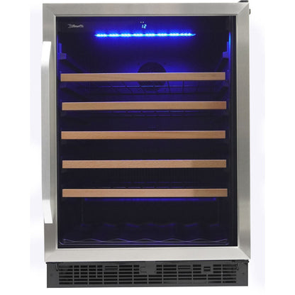 Danby - 50 Wine Bottle Wine Cooler, Capacitive Touch Controls, Pro Style Handle - SWC057D1BSS