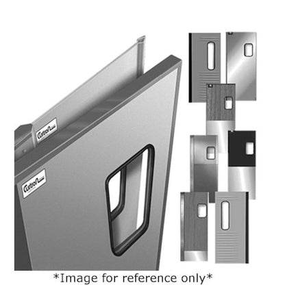 Curtron SPD-50-VCAM-DBL-7284 72" x 84" Service-Pro Series 50 Double Swing Door - CUSPD50VCAMDBL7284