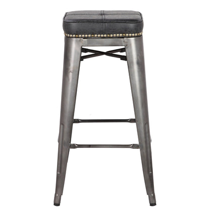 New Pacific Direct Metropolis PU Metal Counter Stool, (Set of 4)  - 9300028-240
