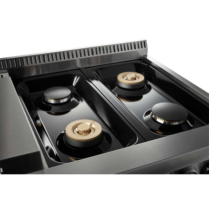 Thor Kitchen 48-Inch Dual Fuel Range with Propane Gas Cooktop and 6.7 cu. ft. Electric Oven in Stainless Steel  - HRD4803ULP