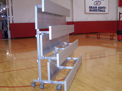 Trigon Sports 4 Row 7.5' Prefferred Tip-n-Roll Bleacher - BL47.5TRD