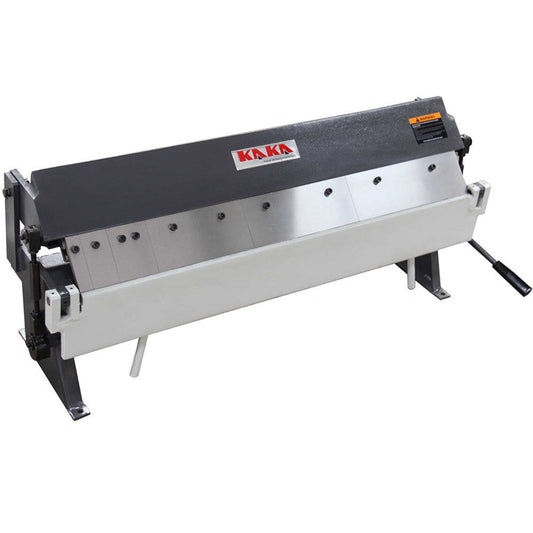 KAKA INDUSTRIAL Box and Pan Brake, 36-Inch Sheet Metal Brake, 20 Gauge Mild Steel Capacity Finger Brake, 0-135 Degree Adjustable Pan and Box Brake with 6 Removable Fingers W-3620A - 173103