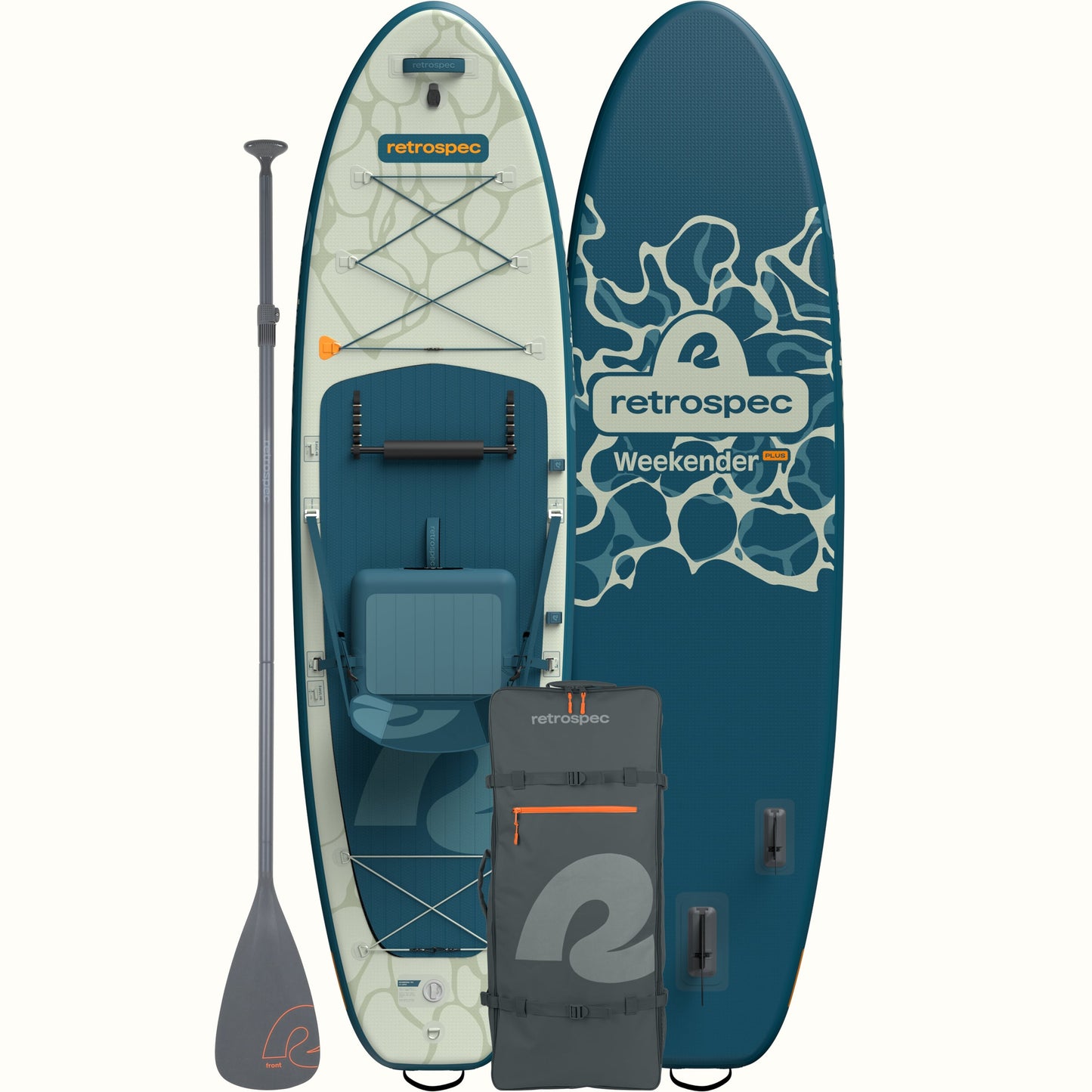Retrospec Weekender Plus Inflatable Stand Up Paddle Board Kayak Hybrid 10'6" - 6621