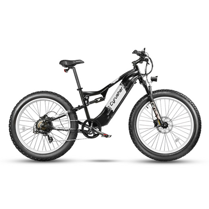 Cyrusher Montta All-Terrain Full Suspension Ebike | 750W 17Ah - US-MNTA-WH
