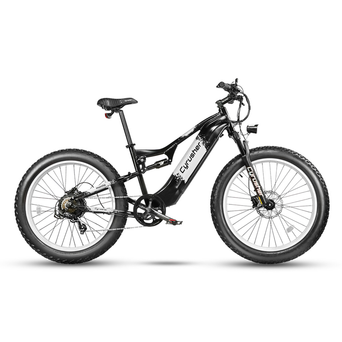 Cyrusher Montta All-Terrain Full Suspension Ebike | 750W 17Ah - US-MNTA-WH