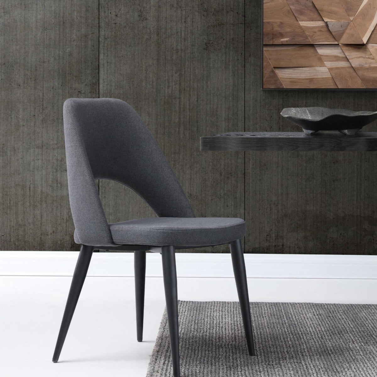 Whiteline Mods - Audrey Dining Chair DC1473 - DC1473-NVY