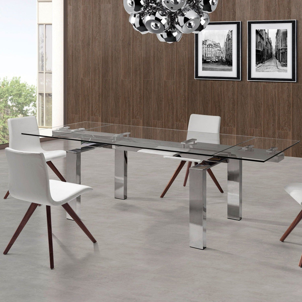 Whiteline Mods -  Cuatro Extendable Dining Table DT1234 - DT1234