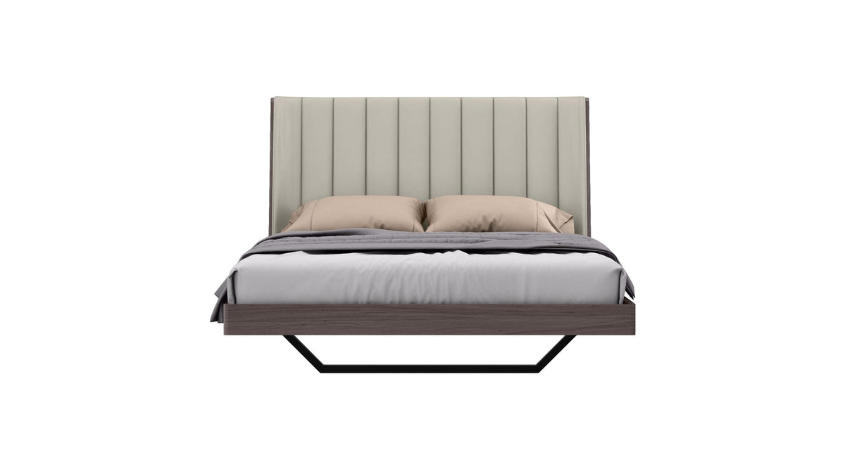 Whiteline Mods - Berlin Bed Queen BQ1754 - BQ1754-CNUT/LGRY