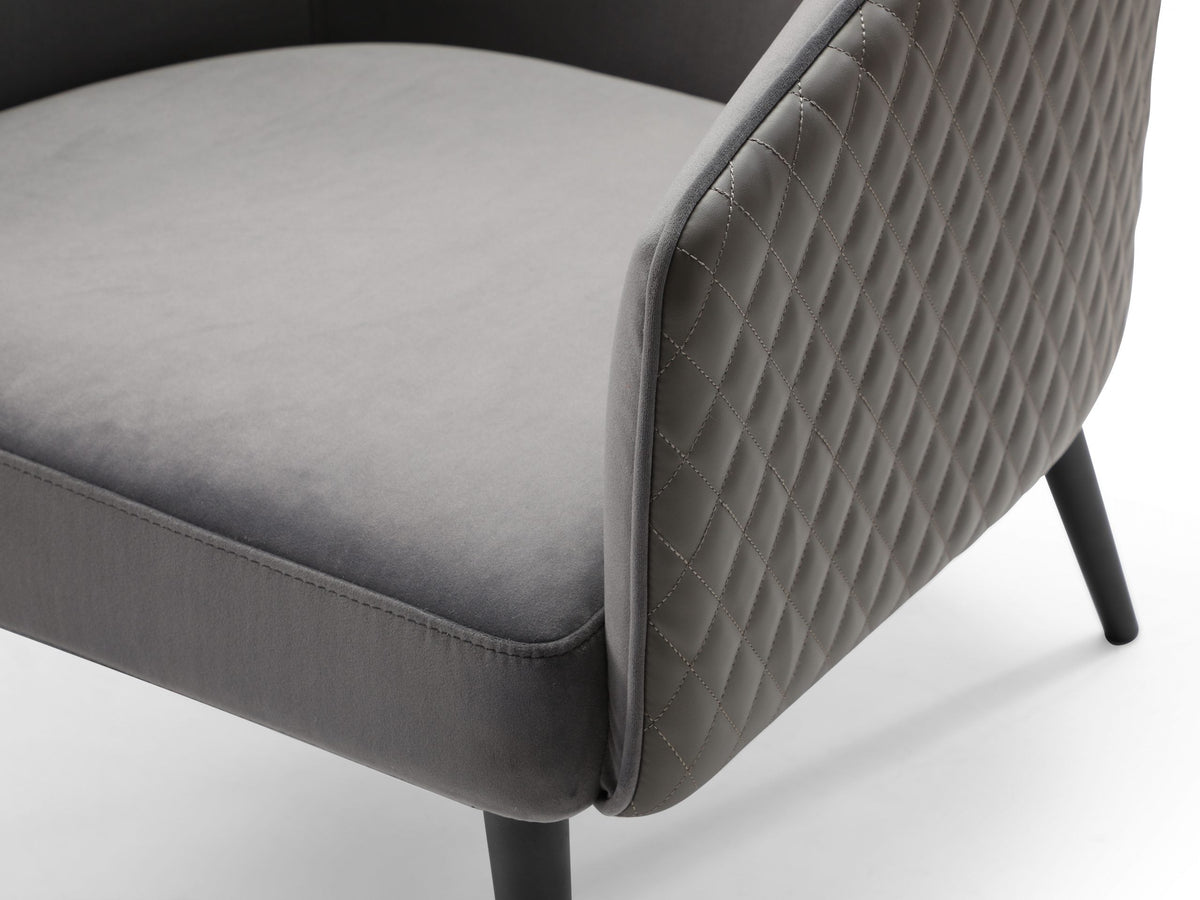 Whiteline Mods - Boston Leisure Chair CH1703FP - CH1703FP-GRY/DGRY