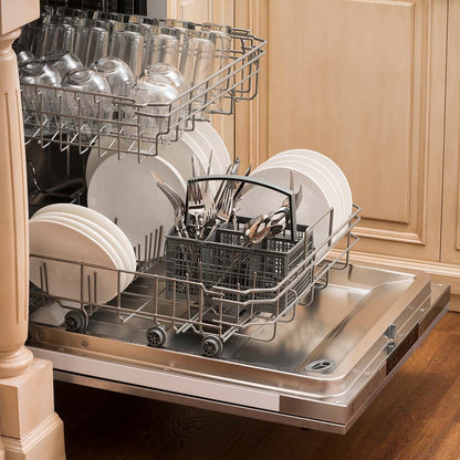 ZLINE 24-Inch Dishwasher in Satin Stainless Steel with Modern Handle (DW-SN-24)