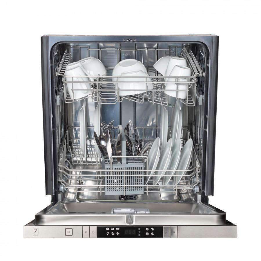 ZLINE 24-Inch Dishwasher in Hand-Hammered Copper Finish with Stainless Steel Tub and Modern Style Handle (DW-HH-24)
