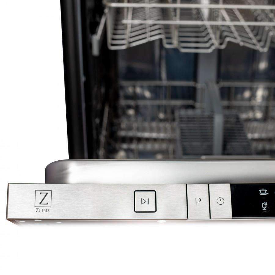 ZLINE 24-Inch Dishwasher in Hand-Hammered Copper Finish with Stainless Steel Tub and Modern Style Handle (DW-HH-24)