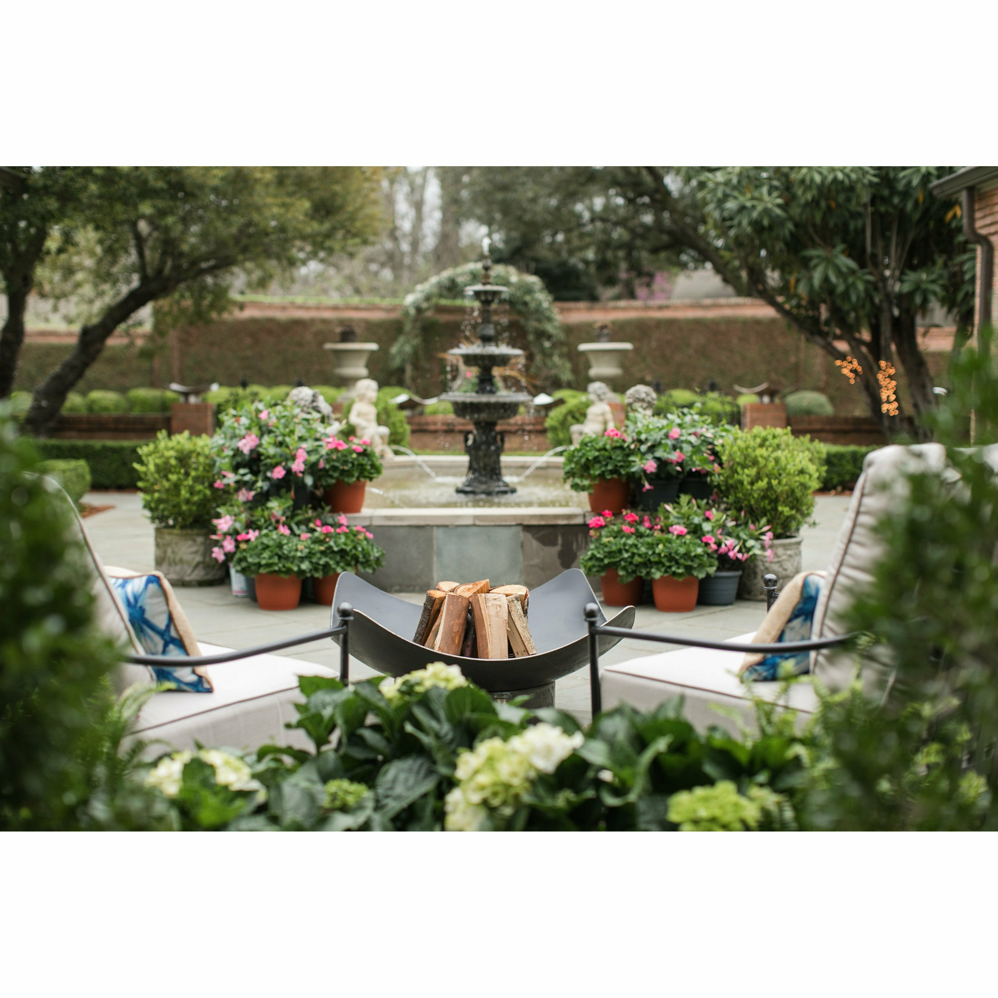 Seasons Fire Pits Quadrilateral Steel Fire Pit