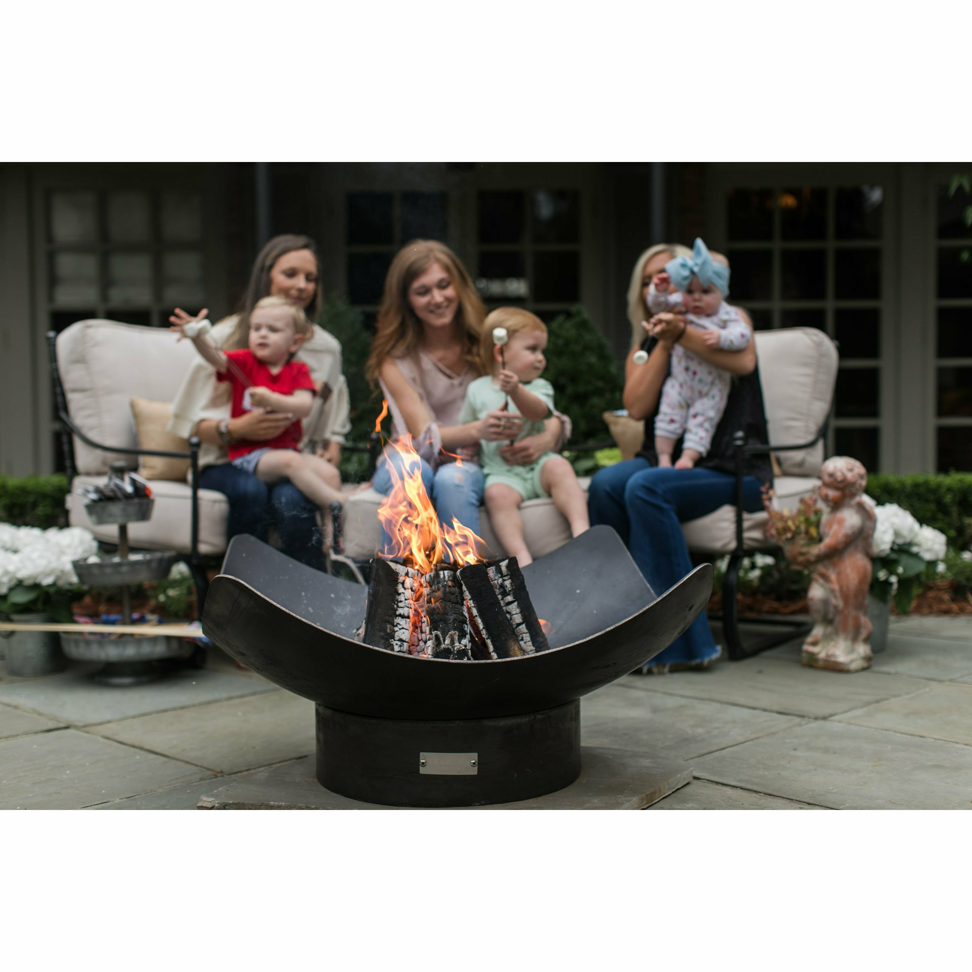 Seasons Fire Pits Quadrilateral Steel Fire Pit